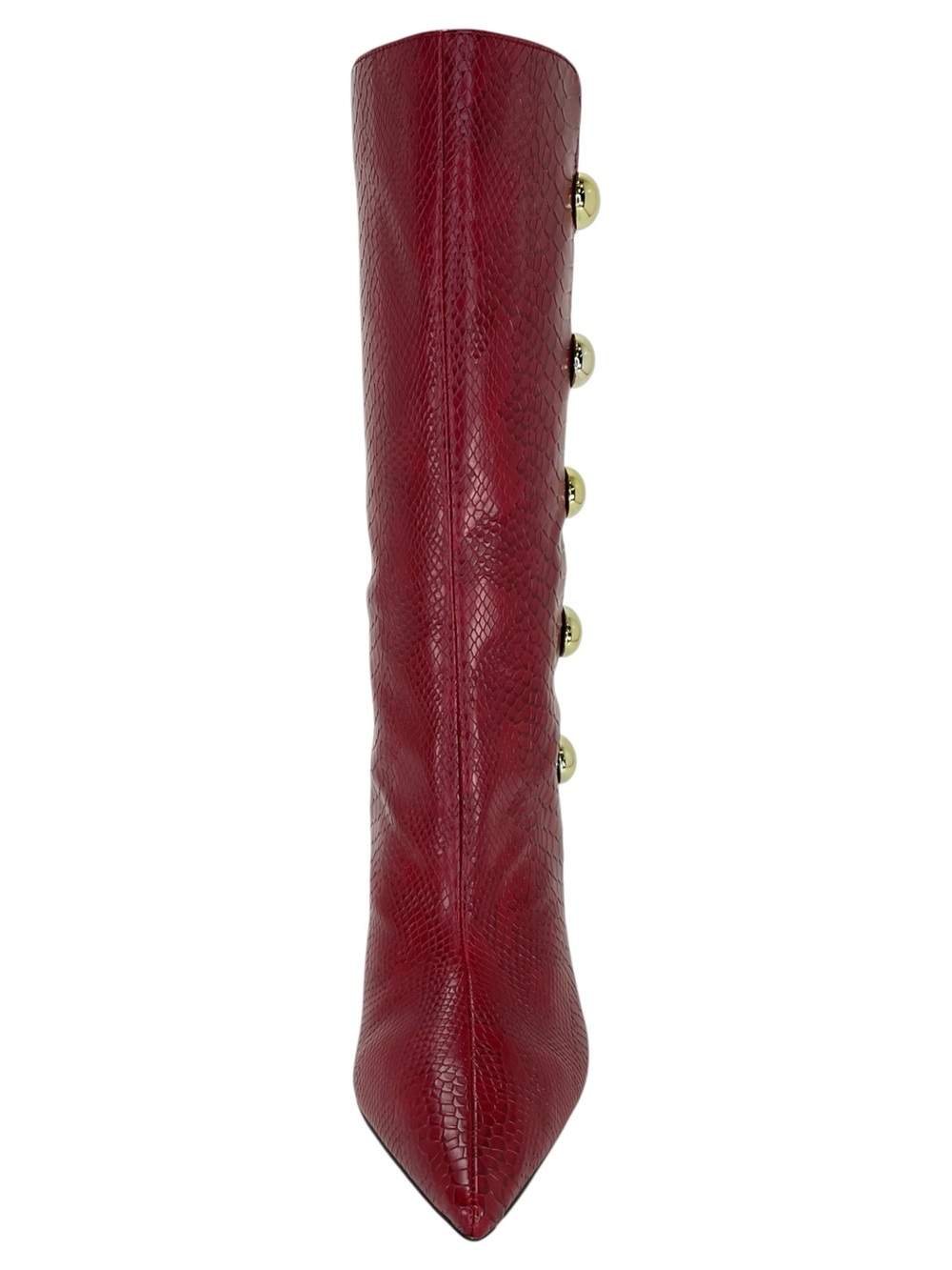Katy Perry Revival Ornament Red Faux Leather Womens Mid-Calf Boots Size 8.5M - Picture 6 of 13